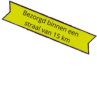 Bezorgen binnen een straal van 15 km