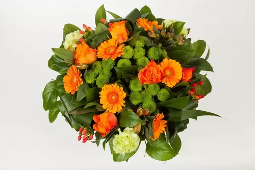 Boeket oranje bloemen middel