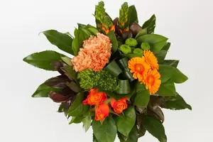 Boeket oranje bloemen klein