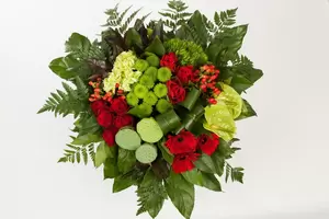 boeket rode bloemen klein - afbeelding 3