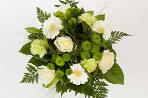 Boeket witte bloemen klein - afbeelding 1