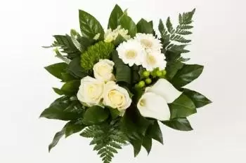 Boeket witte bloemen klein