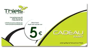 Cadeaukaart per post van €5